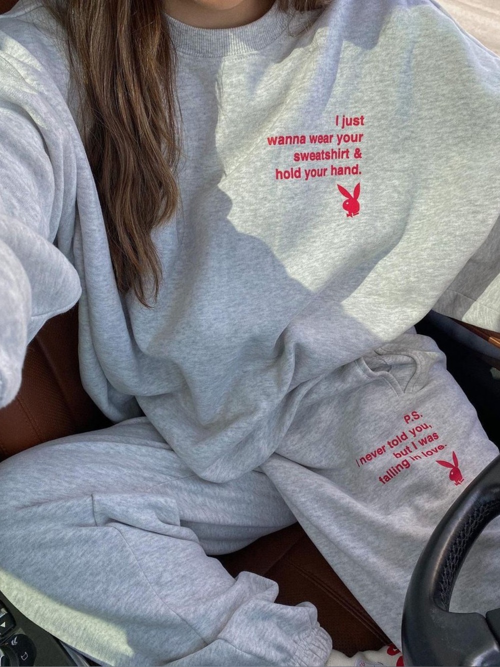 Playboy x PacSun "I Just Wanna Wear Your Sweatshirt and Hold Your Hand" Crewneck
